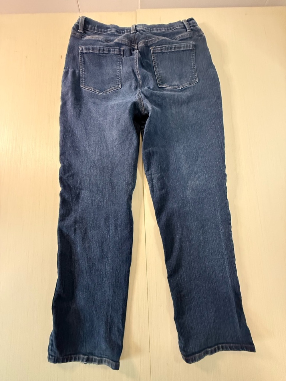 Gloria Vanderbilt Denim Blue Straight High Rise Button 5-Pocket Women's Jeans